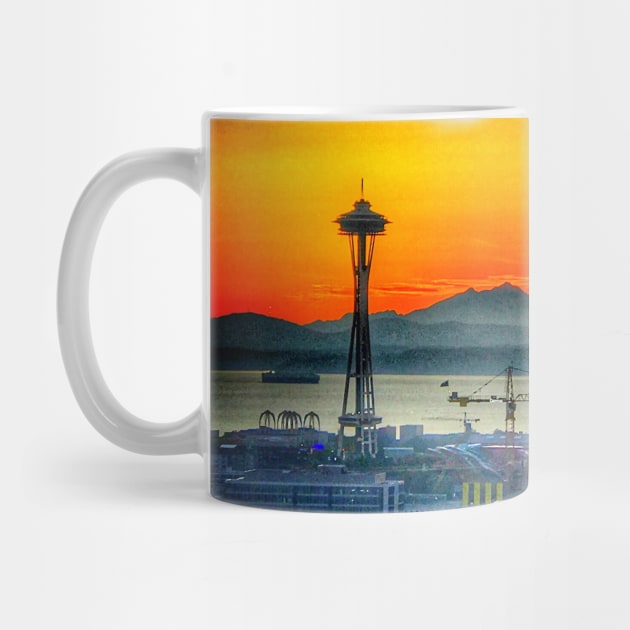 Seattle sunset by WelshDesigns